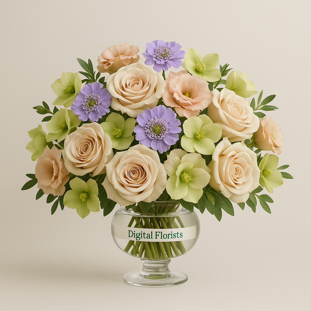 Modern Pastel Centerpiece Compact Luxe