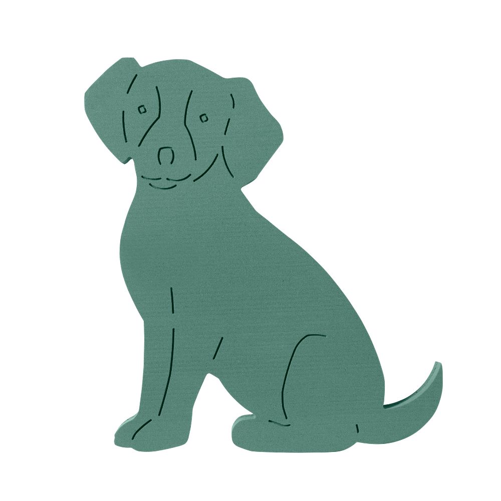 OASIS sitting dog tribute foam frame